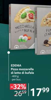 EDENIA Pizza mozzarella di latte di bufala