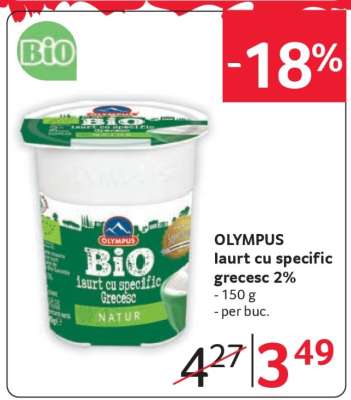 OLYMPUS iaurt cu specific grecesc 2%