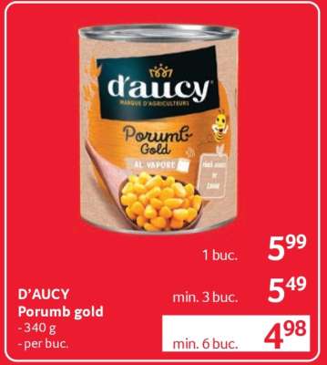 D'AUCY Porumb gold