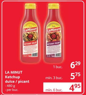 LA MINUT Ketchup dulce / picant
