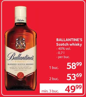 BALLANTINE‘S Scotch whisky