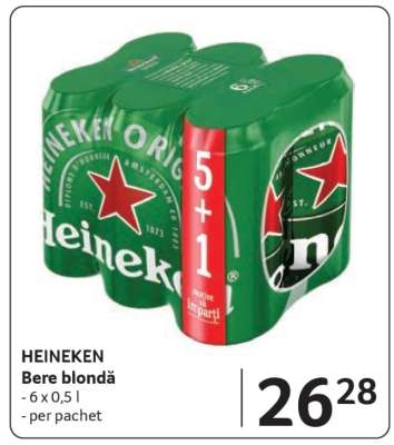 HEINEKEN Bere blondă