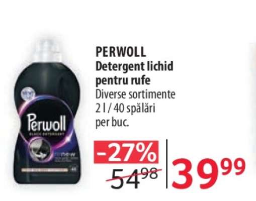 PERWOLL Detergent lichid pentru rufe