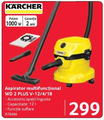 Aspirator multifuncțional WD 2 PLUS V-12/4/18