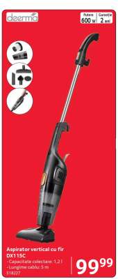Aspirator vertical cu fir DX115C