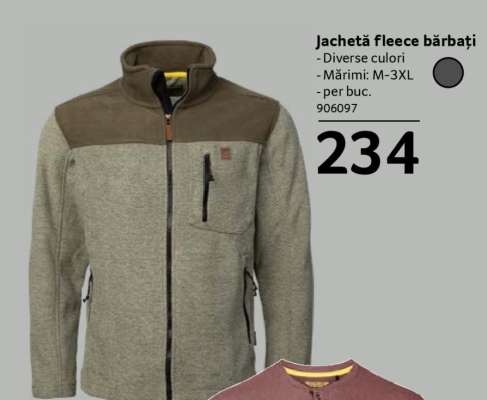 Jachetă fleece, bărbați