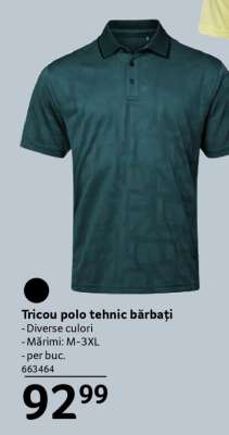Tricou polo tehnic bărbați