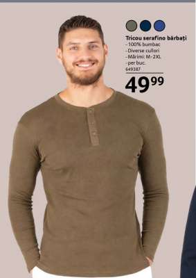 Tricou serafino bărbați