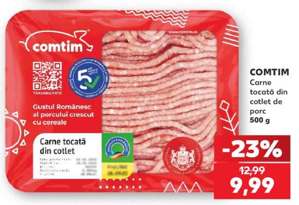 COMTIM Carne tocată din cotlet de porc 500 g