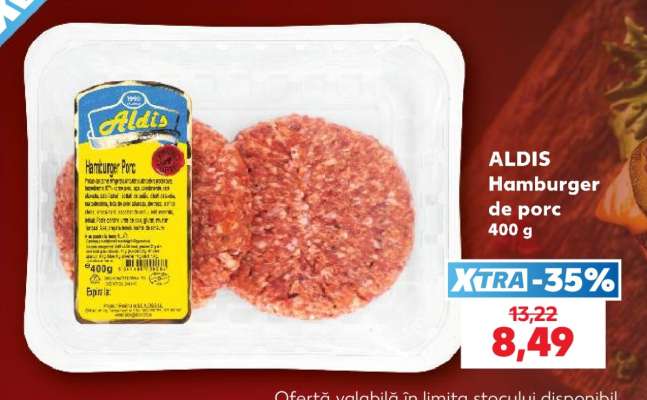 ALDIS Hamburger de porc