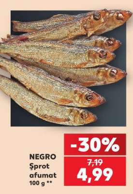 NEGRU Șprot afumat