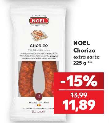 NOEL Chorizo extra sarta 225 g