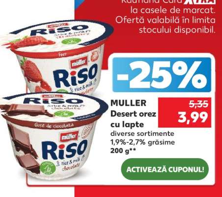 MULLER Desert orez cu lapte