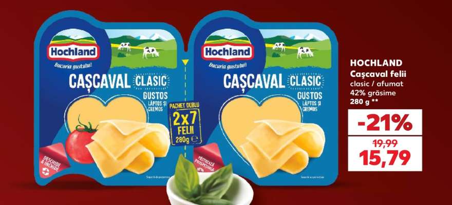 HOCHLAND Caşcaval felii