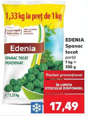 EDENIA Spanac tocat