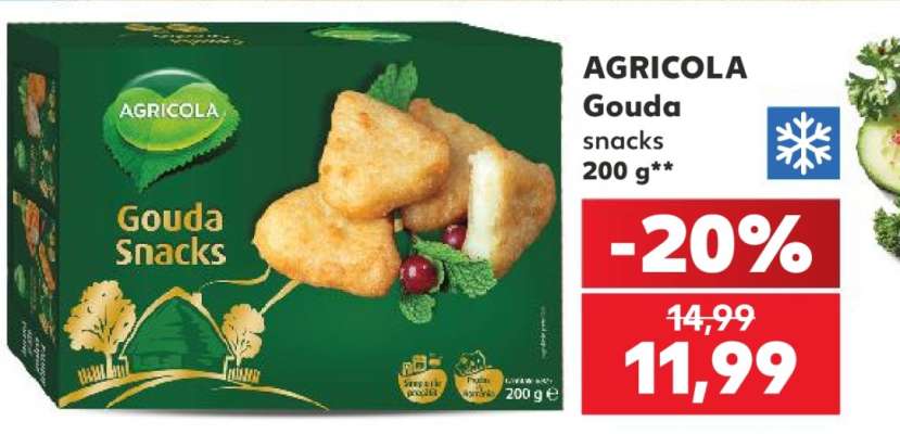 AGRICOLA Gouda snacks 200 g