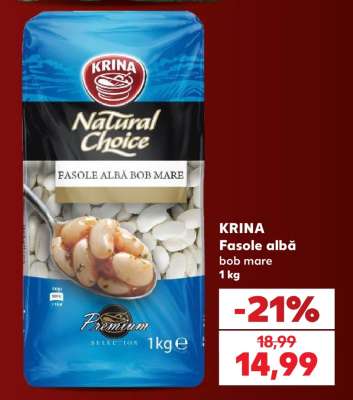 KRINA Fasole albă bob mare 1 kg