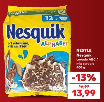 NESTLE Nesquik cereale ABC / mix cereale 400 g
