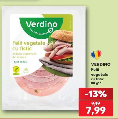 VERDINO Felii vegetale cu fistic