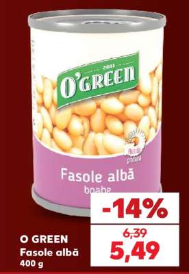O GREEN Fasole albă