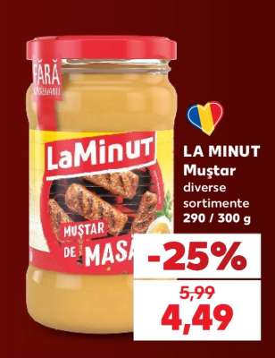 LA MINUT Muștar