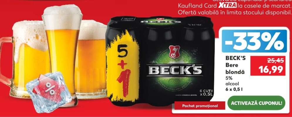 BECK‘S Bere blondă