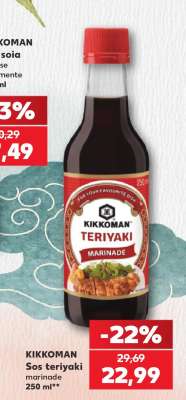 KIKKOMAN Sos teriyaki marinade 250 ml