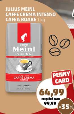 JULIUS MEINL CAFFE CREMA INTENSO CAFEA BOABE 1 kg