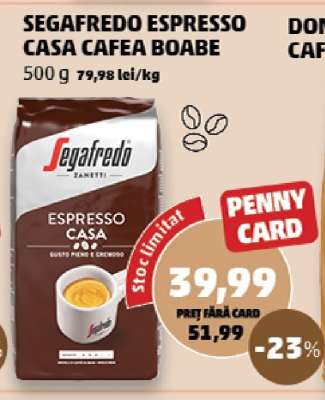 SEGAFREDO ESPRESSO CASA CAFEA BOABE