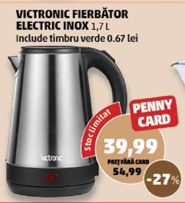 VICTRONIC FIERBĂTOR ELECTRIC INOX 1,7 L