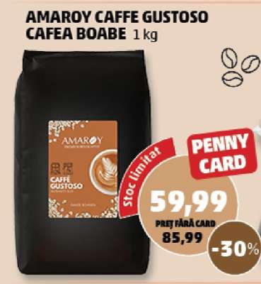 AMAROY CAFFE GUSTOSO CAFEA BOABE 1 kg
