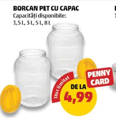 BORCAN PET CU CAPAC