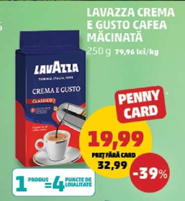 LAVAZZA CREMA E GUSTO CAFEA MĂCINATĂ