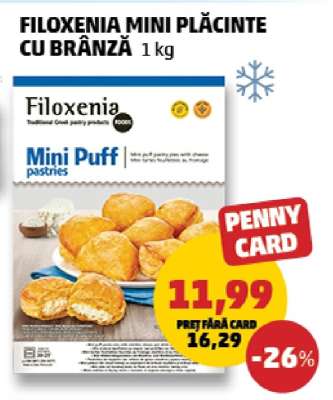 FILOXENIA MINI PLĂCINTE CU BRÂNZĂ 1 kg
