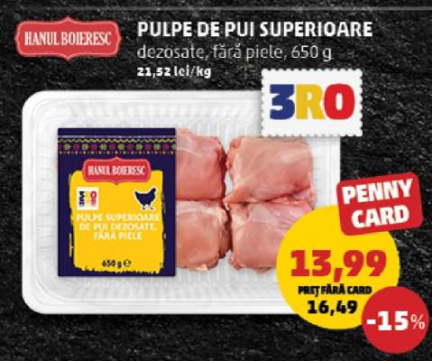 Pulpe de pui superioare