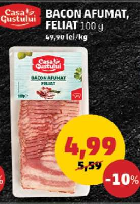 Bacon Afumat, Feliat 100 g