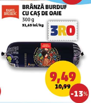 BRÂNZĂ BURDUF CU CAȘ DE OAIE