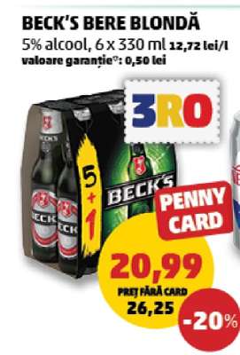 BECK‘S Bere blondă