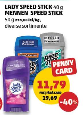 LADY SPEED STICK 40 g / MENNEN SPEED STICK