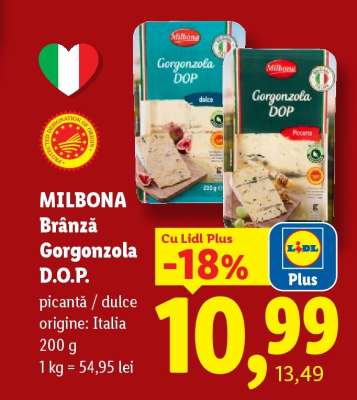 Milbona Brânză Gorgonzola D.O.P.