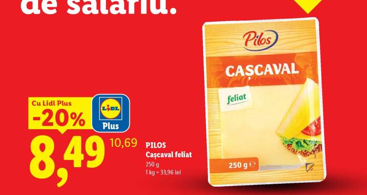 Pilos Cașcaval felii