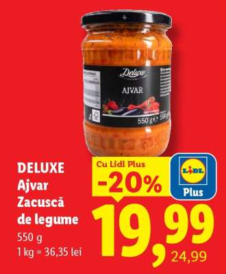 DELUXE Ajvar Zacuscă de legume