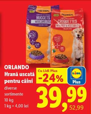 ORLANDO Hrană uscată pentru câini