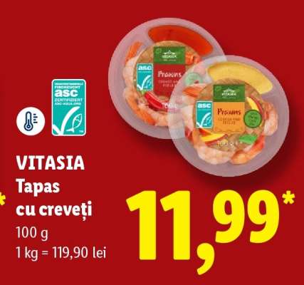 VITASIA Tapas cu creveți