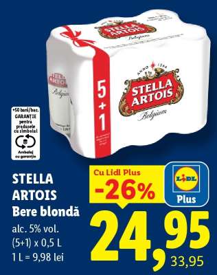 STELLA ARTOIS Bere blondă