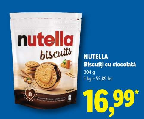 Nutella Biscuiți cu ciocolată