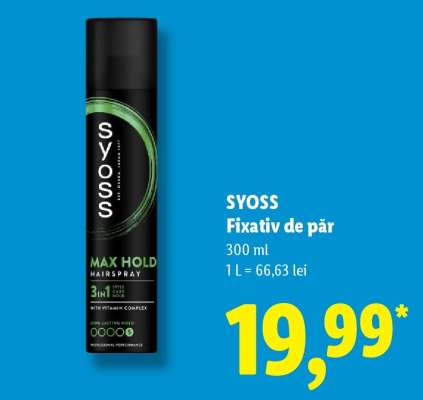 SYOSS Fixativ de păr