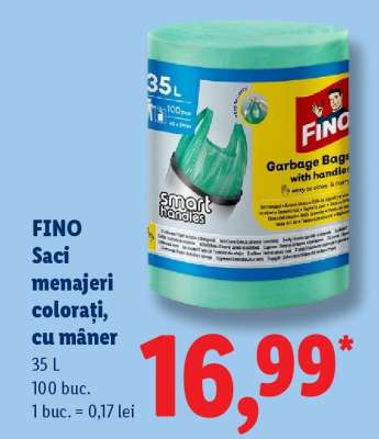 Fino Saci menajeri colorați, cu mâner