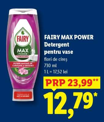 Fairy Max Power Detergent pentru vase