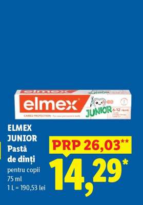 ELMEX JUNIOR Pastă de dinți